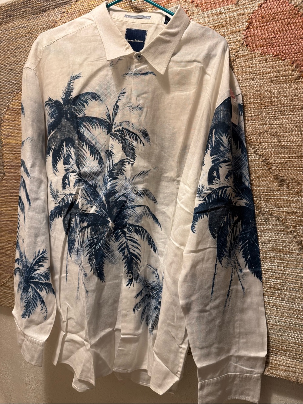 Tommy Bahama Palm Frite Linen Sport Shirt.XXX